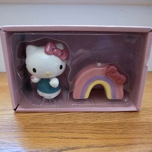 Hello Kitty & Rainbow Salt & Pepper Set NEW Blue Sky Sanrio